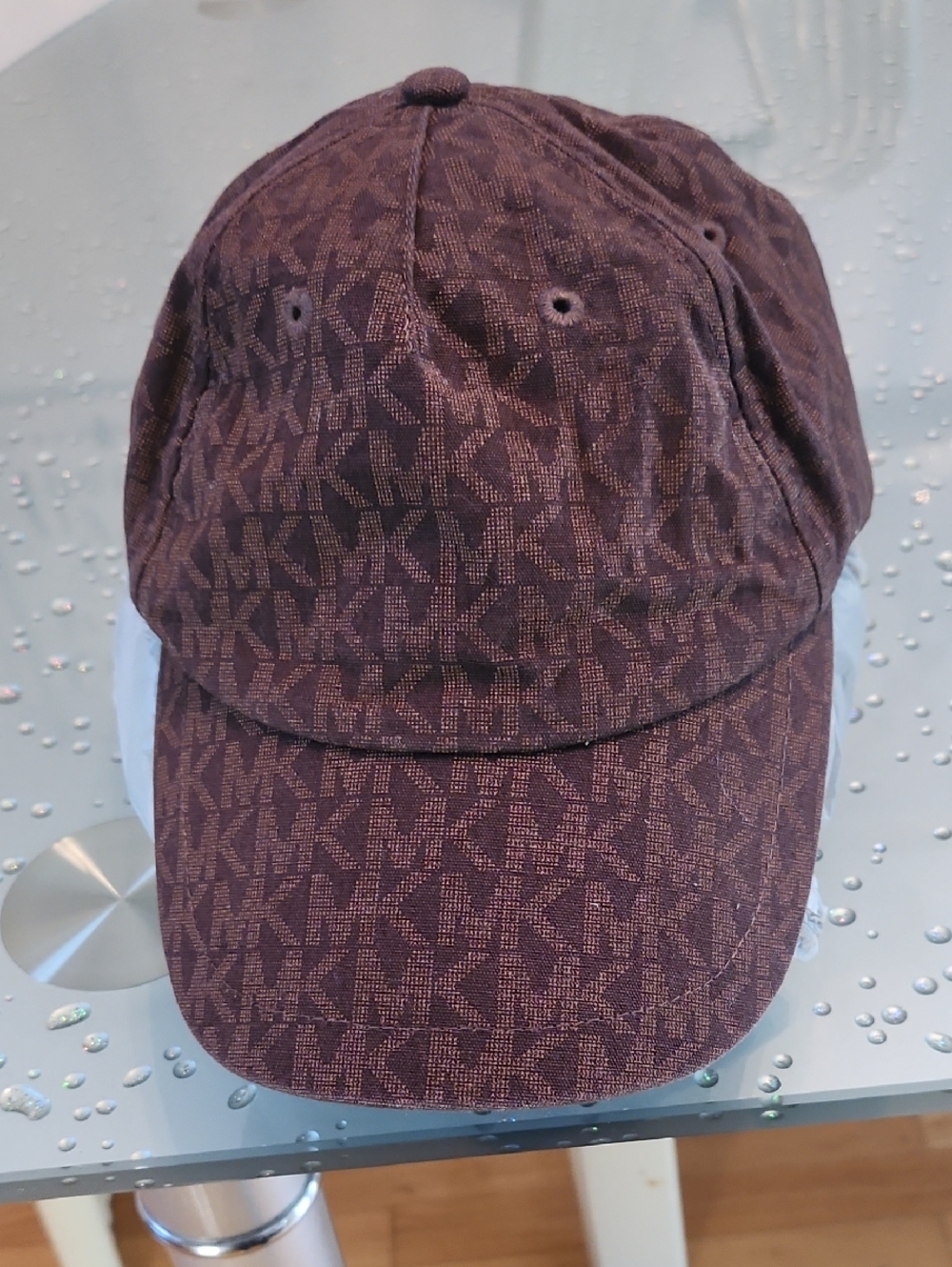 Michael Kors Brown Monogram Baseball Cap